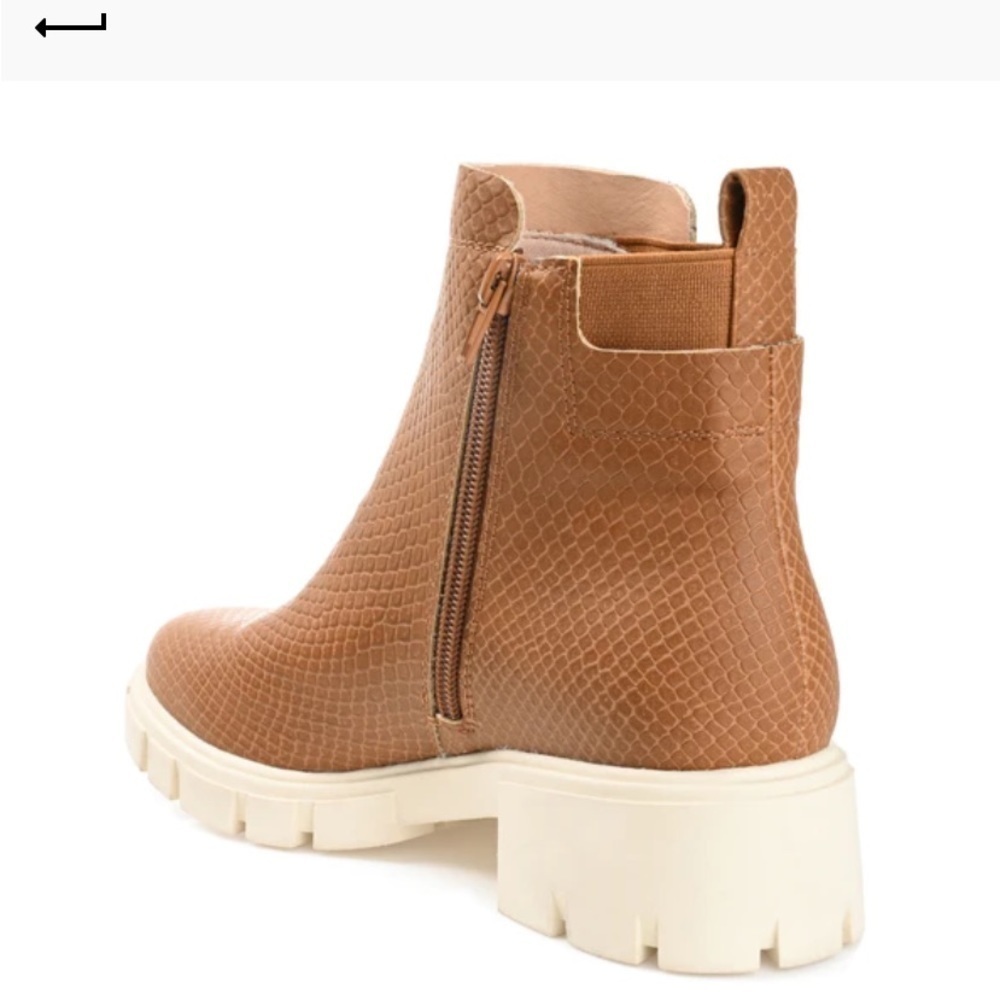 Journee collection cognac jeeva boots - Picture 3 of 8